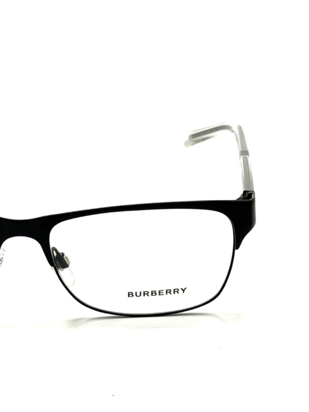 BURBERRY B 1289 1007 MATTE BLACK UNISEX EYEGLASSES 55MM 16 140 - Picture 4 of 9